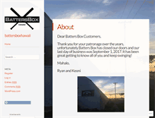 Tablet Screenshot of battersboxhawaii.com